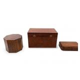 Mahogany Dresser Chest, Cigar Box, Knife Box