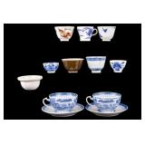 Chinese Canton and Jingdezhen Porcelain Cups