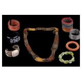 Beaded Jewelry and Stone Bracelet