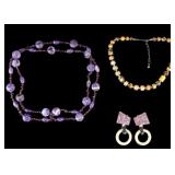 Amethyst Necklace and Stone Jewelry