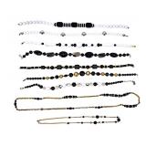 Black and White Bead Necklace Group