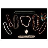 Vintage Stone and Shell Necklaces