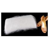 Enzo Angiolini Shoes + White Angora Scarf