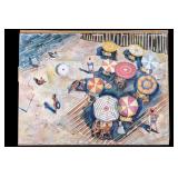 5James Carlin Beach Scene Watercolor (Unframed)