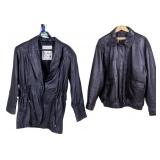 Joseph A. Bank and Clout Leather Coats (2)