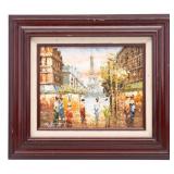 R. Young Signed Impressionist Oil Painting, Paris