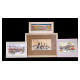 Signed Watercolor Paintings (4)