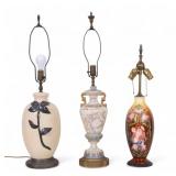 Floral Table Lamps (3)