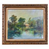 Signed Landscape O/C River Scene