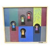 Signed Mixed Media Painting