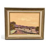 Jolly Landscape O/C Painting, Signed