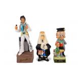 Vintage Figural Liquor Bottle Grouping