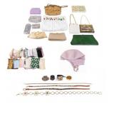 Vintage Evening Bags, Handkerchief, and Belts