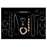 Blue Sandstone, Faux Pearl, and Other Jewelry