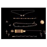 Victorian 12K Gold Filled and Onyx Jewelry