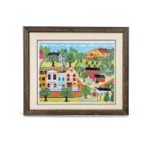 Framed Mike Falco Folk Art Print