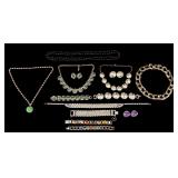 Costume Jewelry with Faux Pearls & Bracelets