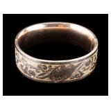 Engraved Gold-filled  Bangle Bracelet