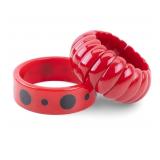 Cherry Red Bakelite Bracelets (2)