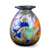 Iridescent Art Glass Vase
