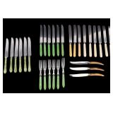 Mid Century Bakelite & Other Dinner Knives