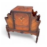 Humidor Smoking Stand Copper Lined w/ Mag. Racks