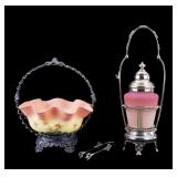 Victorian Brides Basket and Pickle Cask