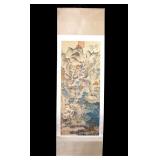 Asian Landscape Hanging Scroll