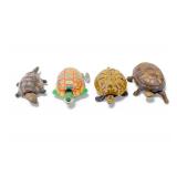 Vintage Tin Wind Up Turtle Toys
