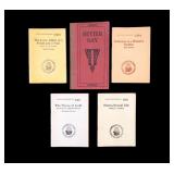 Antique Little Blue Books and English Phrase Book