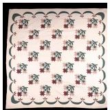 Vintage Carolina Lily Pattern Quilt