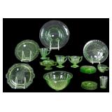 Green Uranium Depression Glass
