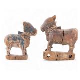 Hindu Nandi Bull Wood Carving Artifacts (2)