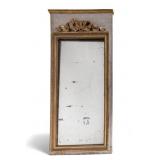 Early Ribbon and Swap Gilt Wood Mirror