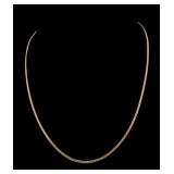 18k Gold Italian Necklace, 19.25 Inches