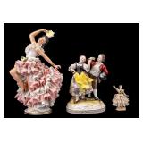 Capodimonte Porcelain Figures