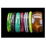 Vintage Lucite and Acrylic Bangles (8)