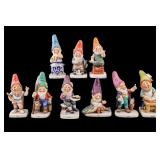 Gnome / Gobelin / Dwarf Figurines (9)
