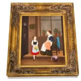 Attr. Gabrielle Achenbach Oil on Board