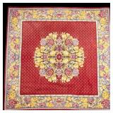 French Goblys Woven Tapestry Floral Medallion