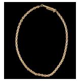 18k Gold Rope Chain Bracelet