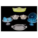 Vintage Pressed and Uranium Glass