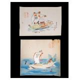 Japanese Takarabune Ship Woodblock Prints (2)