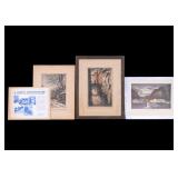 Vladislav Rohling (CZ 1878-1949) Litho, 3 Others