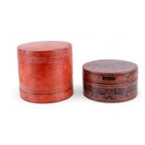 Pair of Asian Lacquered Boxes