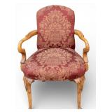 French Armchair w/ Brocade Upholstery