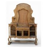 19C Moroccan Elaborate Inlaid 2-Piece Vanity