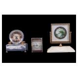 Early 20th C Waterbury and Other Miniature Clocks