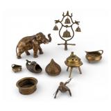 Assorted Brass Figural & More
