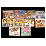 Nine Movie Posters/Lobby Cards 1950-70s